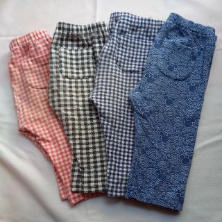 ユニクロ(UNIQLO)の七分丈　レギンス　90cm　４枚セット(パンツ/スパッツ)