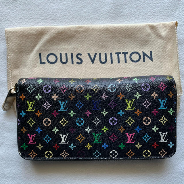 【最安値挑戦】 LOUIS VUITTON 長財布 ジッピー マルチカラー ルイヴィトン - 財布