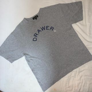 ドゥロワー(Drawer)のDrawerプリントショートスリーブ 半袖Tシャツグレー(Tシャツ(半袖/袖なし))