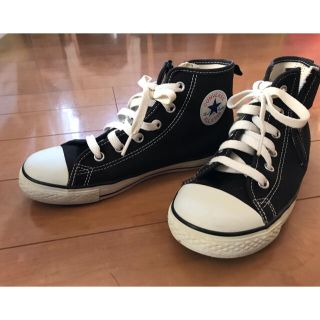 コンバース(CONVERSE)のコンバース　スニーカー　ハイカット　黒 22センチ(スニーカー)