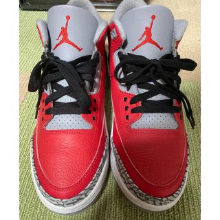 ナイキ(NIKE)のnike air jordan 3 retro red(スニーカー)