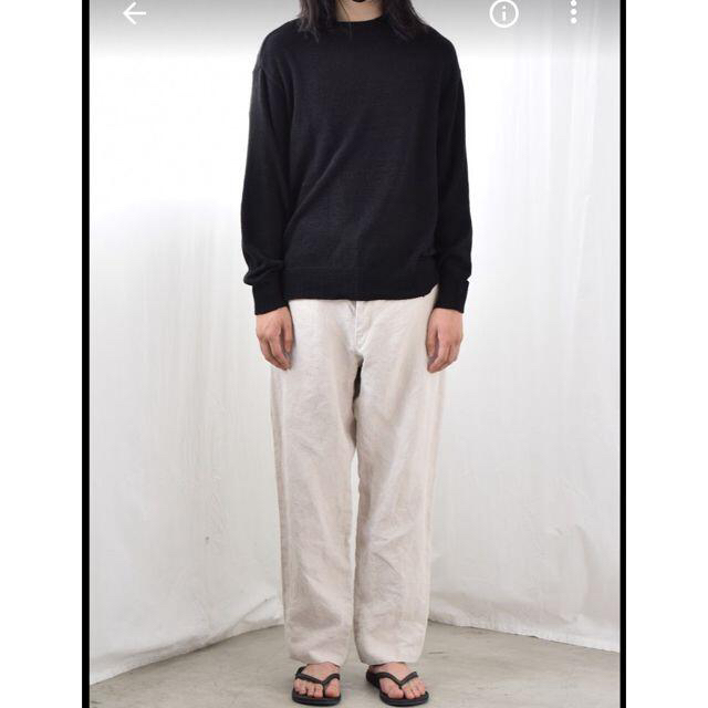 comoli 21ss ヘンプダックバックストラップパンツ エクリュ - ワーク