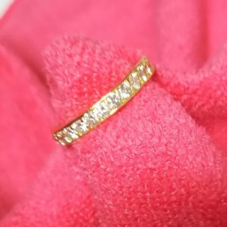 【中古】ダイヤ　エタニティリング　18K(リング(指輪))