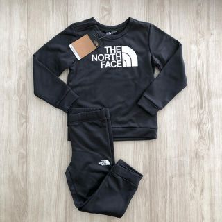 ザノースフェイス(THE NORTH FACE)の【海外限定】新作　ノースフェイス　キッズ　セットアップ　ダークグレー　110cm(ジャケット/上着)