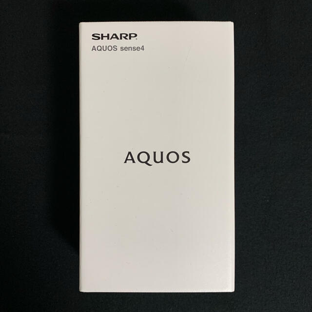 AQUOS(アクオス)のSHARP AQUOS sense4 SH-M15 ブラック スマホ/家電/カメラのスマートフォン/携帯電話(スマートフォン本体)の商品写真