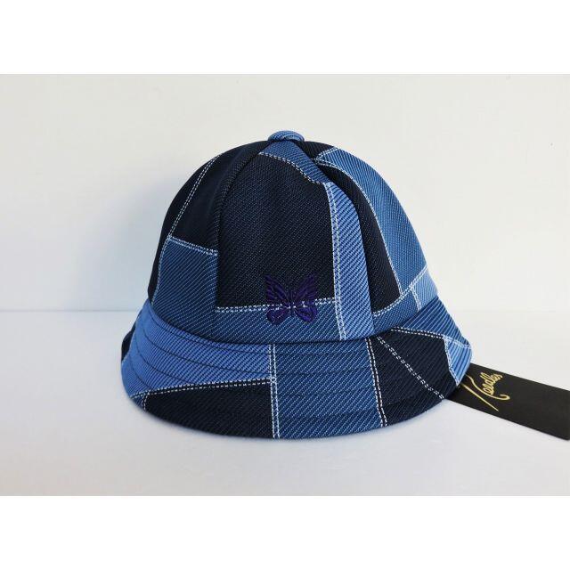 ブルー系定価新品 NEEDLES BERMUDA HAT Patch Work M