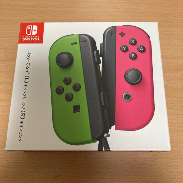 Nintendo Switch(ニンテンドースイッチ)のJoy-Con ネオングリーン／ネオンピンク エンタメ/ホビーのゲームソフト/ゲーム機本体(その他)の商品写真