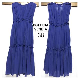 ボッテガヴェネタ(Bottega Veneta)のヴッテガヴェネタ　ワンピース　ドレス　サイズ38　綿　NJ079(ロングワンピース/マキシワンピース)
