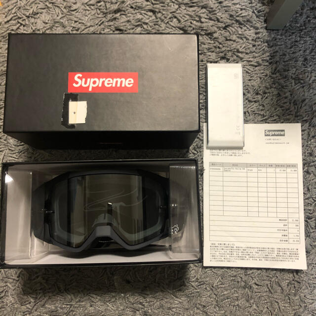 新品未使用 Supreme x Fox Racing 18SS ゴーグル 黒