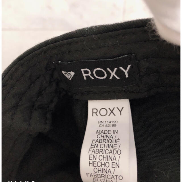 Roxy(ロキシー)の【ROXY】ロキシー＊帽子＊キャップ＊レディース＊黒＊ブラック＊コットンキャップ レディースの帽子(キャップ)の商品写真