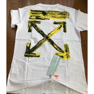 オフホワイト(OFF-WHITE)のoff-white オフ ホワイト tシャツ mサイズ　(Tシャツ/カットソー(半袖/袖なし))