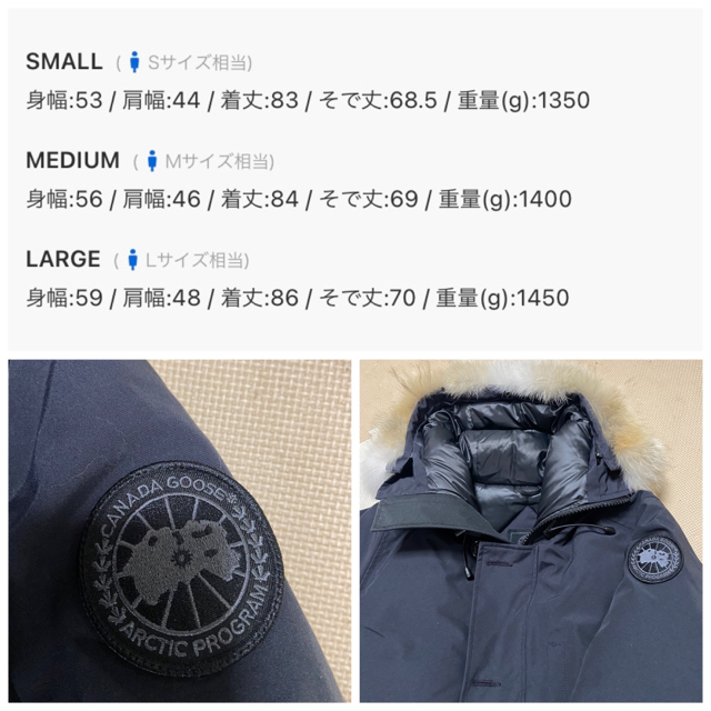CANADA GOOSE(カナダグース)のカナダグース  シャトー パーカー　ブラックラベル　ネイビー　M メンズのジャケット/アウター(ダウンジャケット)の商品写真