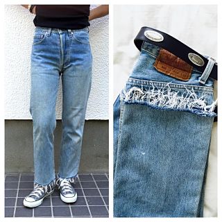 リーバイス(Levi's)のLevi's501 W28 USA製♡アイスブルー ジャンティーク(デニム/ジーンズ)