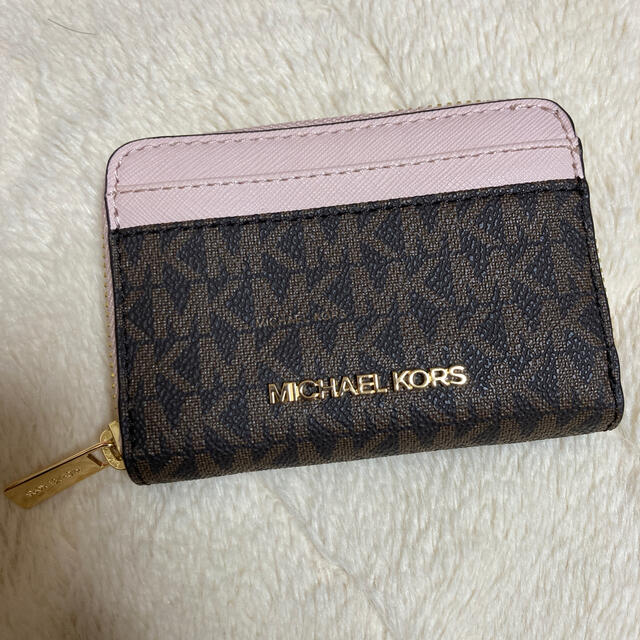 Michael Kors(マイケルコース)のマイケルコース カードケース コインケース ピンク レディースのファッション小物(名刺入れ/定期入れ)の商品写真