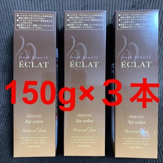 ヘアボーテ　エクラボタニカル　エアカラーフォーム　ダークブラウン　150g×3(白髪染め)