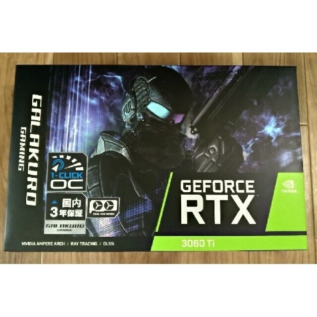 新品即決 GALAKURO RTX3060ti 3年保証あり 国内正規品 PCパーツ