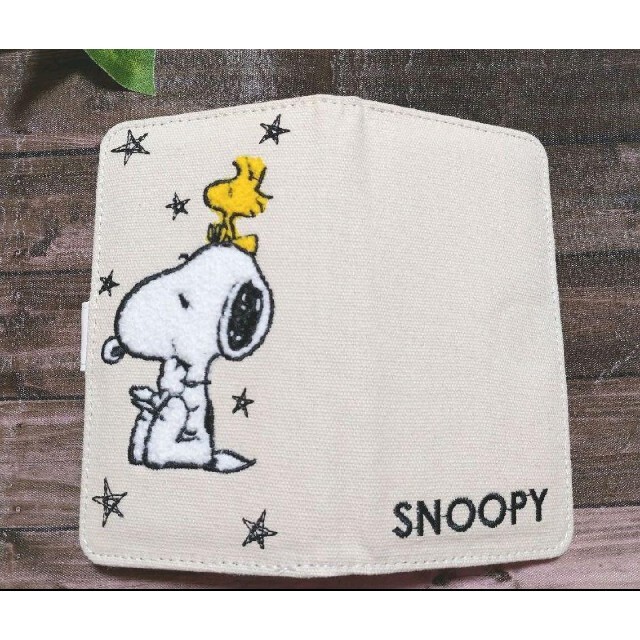 SNOOPY(スヌーピー)のスヌーピー　手帳型スマホケース　全機種対応　ミラー付き　スマホケース スマホ/家電/カメラのスマホアクセサリー(モバイルケース/カバー)の商品写真