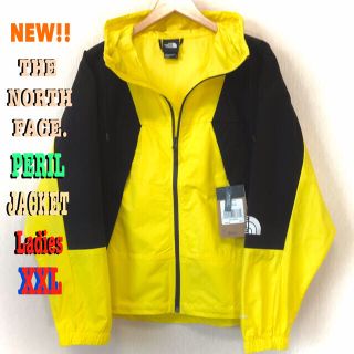 ザノースフェイス(THE NORTH FACE)のXXL相当 新品 ノースフェイス PERIL WIND JACKET 黄色 (ナイロンジャケット)