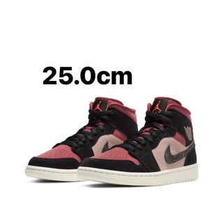 ナイキ(NIKE)のNIKE WMNS AIR JORDAN 1 MID 25cm(スニーカー)