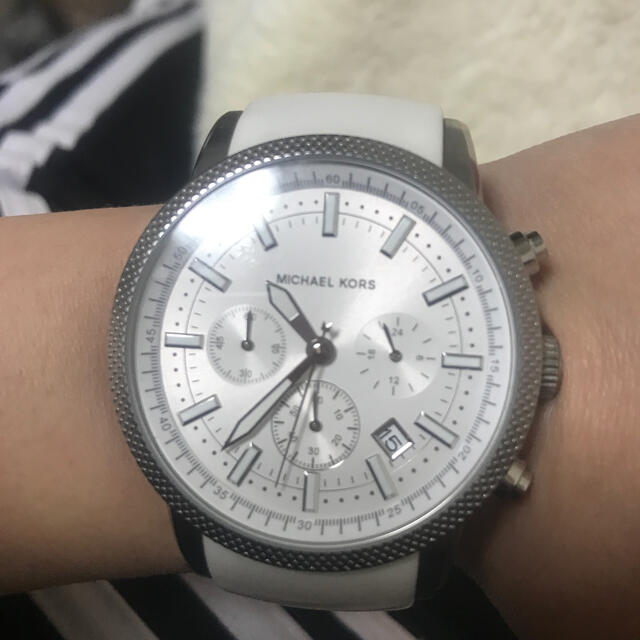 Michael Kors(マイケルコース)のマイケルコース　ラバー腕時計　ホワイト レディースのファッション小物(腕時計)の商品写真