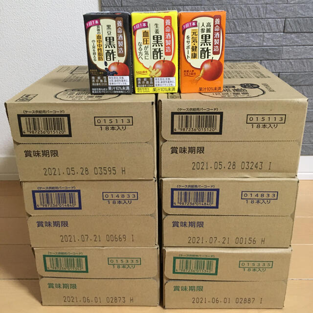 養命酒　黒酢ドリンク3種　108本 食品/飲料/酒の健康食品(その他)の商品写真