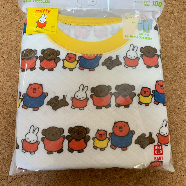 UNIQLO(ユニクロ)のユニクロ　UNIQLO キルトパジャマ ミッフィー キッズ/ベビー/マタニティのキッズ服女の子用(90cm~)(パジャマ)の商品写真