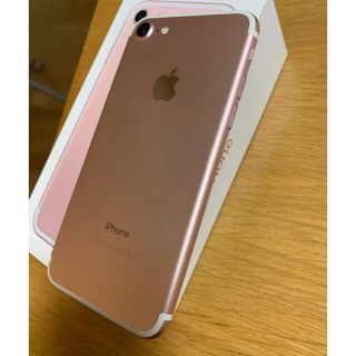 アイフォーン(iPhone)のiphone7 simフリー　128GB ROSE GOLD ローズゴールド　(スマートフォン本体)