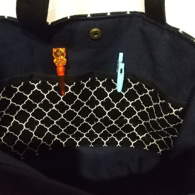 モロッカン サイドポケットトートバッグ ハンドメイド - バッグ