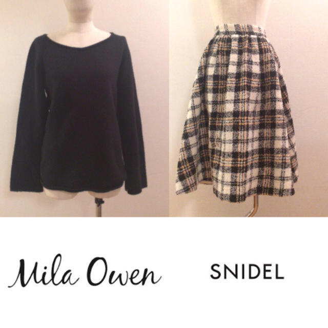 SNIDEL(スナイデル)の【snidel & Mila Owen】♡ニット&スカート コーデSET+.＊ レディースのレディース その他(セット/コーデ)の商品写真