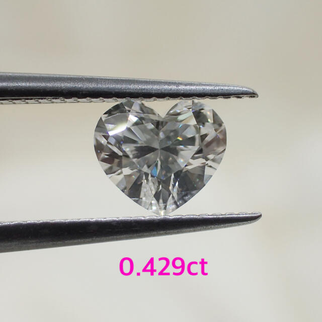 【ソーティング付】 0.429ct ハートダイヤモンド ダイヤ ルース
