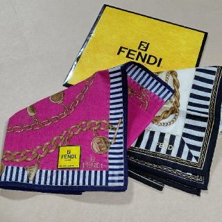 フェンディ(FENDI)のフェンディ  ハンカチ  ２枚セット(ハンカチ)