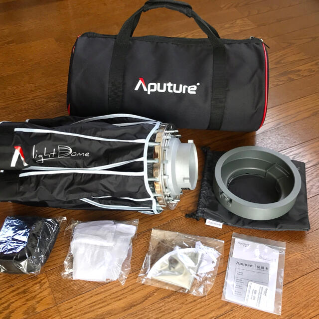 ボタニカルキャンドル バラ かすみ草 Aputure Light Dome Mini II