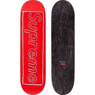 シュプリーム(Supreme)のSupreme Kaws Chalk Logo skateboard Red(スケートボード)