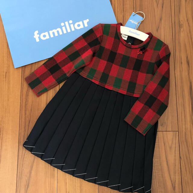 familiar(ファミリア)のファミリア 新品ワンピース 110 キッズ/ベビー/マタニティのキッズ服女の子用(90cm~)(ワンピース)の商品写真