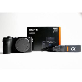 ソニー(SONY)の【美品】α6600 ボディ&SanDisk 64GB SDカード セット(ミラーレス一眼)