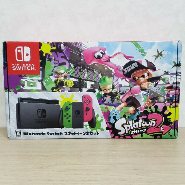 Nintendo Switch(ニンテンドースイッチ)のニンテンドースイッチ スプラトゥーン2セット エンタメ/ホビーのゲームソフト/ゲーム機本体(家庭用ゲーム機本体)の商品写真