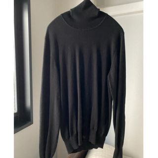 Martin Margiela 4 マルタンマルジェラ 18SS エルボー パッチ クルーネックニットセーター レディース ブラック S51HA0807