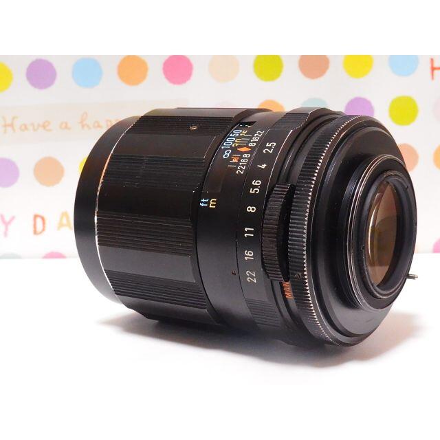 PENTAX(ペンタックス)のPentax Super Takumar 135mm f2.5 専用フード付 スマホ/家電/カメラのカメラ(レンズ(単焦点))の商品写真