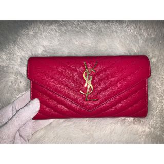 サンローラン(Saint Laurent)の【大幅値下げ❗️】イヴサンローラン 長財布　ピンク(財布)