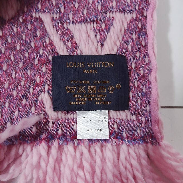 LOUIS VUITTON(ルイヴィトン)のエシャルプロゴマニア 正規品 アラフォリ 美品 レディースのファッション小物(マフラー/ショール)の商品写真