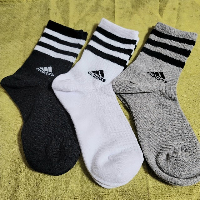 adidas(アディダス)の◆新品 adidas アディダス ショートソックス 3P 23～25cm レディースのレッグウェア(ソックス)の商品写真