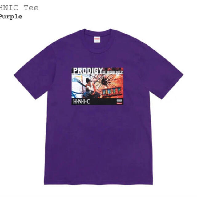 メンズsupreme HNIC tee 紫　Lサイズ