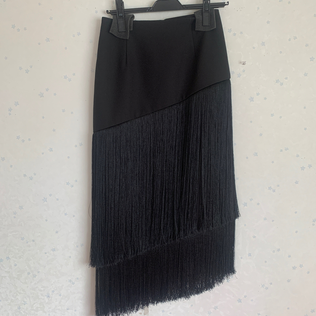 LE CIEL BLEU(ルシェルブルー)のFringe Midi Skirt フリンジスカート レディースのスカート(ロングスカート)の商品写真