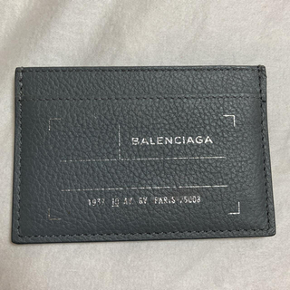 バレンシアガ(Balenciaga)のバレンシアガ　カードケース　グレー(名刺入れ/定期入れ)
