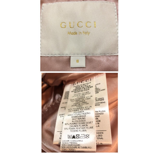 Gucci(グッチ)の正規☆GUCCI kids☆グースダウンベスト☆8 キッズ/ベビー/マタニティのキッズ服女の子用(90cm~)(ジャケット/上着)の商品写真