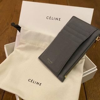 セリーヌ(celine)のセリーヌ フラグメントケース ウォレット グレー 旧ロゴレア(財布)