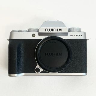 フジフイルム(富士フイルム)のhazu様専用　FUJIFILM X-T200 ボディ シルバー 富士フイルム(ミラーレス一眼)