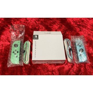 新品 スイッチ ジョイコン あつまれどうぶつの森カラー 任天堂公式 箱付き(携帯用ゲーム機本体)