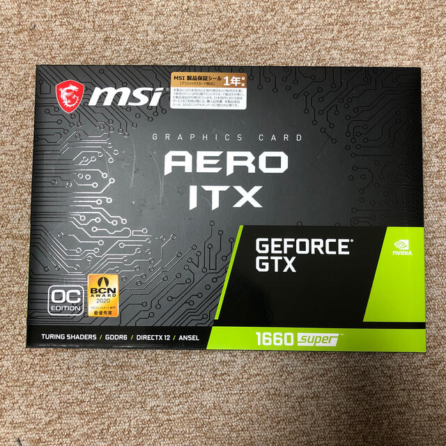 GeForce GTX 1660 SUPER AERO ITX OC MSI PCパーツ GeForce GTX 1660 SUPER AERO ITX OC MSI PCパーツ