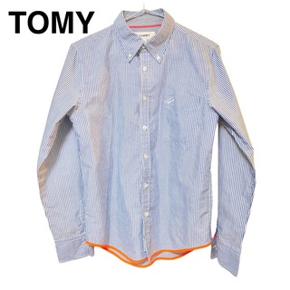 トミー(TOMMY)のTommy トミー ストライプシャツ オレンジ(シャツ)